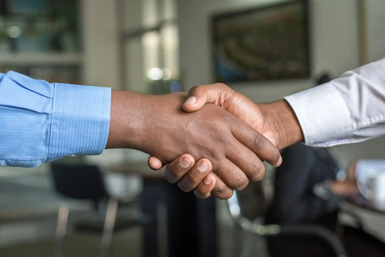 Professionelles Gespräch — dekoratives Stimmungsbild